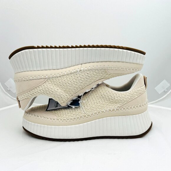 Universal Thread Womens Light Beige Platform Sneakers Size 12 Textured Knit NWD - Picture 3 of 9